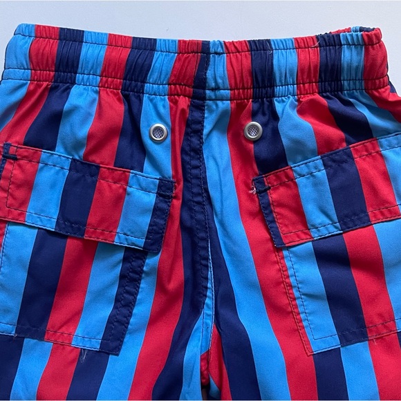 ToobyDoo Boys Muscle Beach Striped Swim Shorts - Size 1-2 - Picture 5 of 9